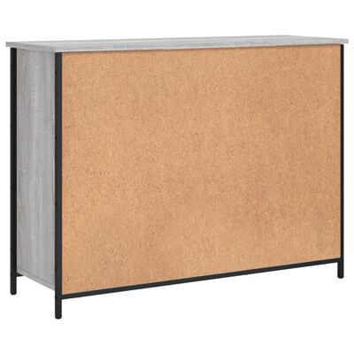 vidaXL Sideboard Grau Sonoma 100x35x75 cm Holzwerkstoff