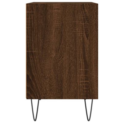 vidaXL Nachttische 2 Stk. Braun Eichen-Optik 40x30x50 cm Holzwerkstoff