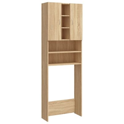 vidaXL Waschmaschinenschrank Sonoma-Eiche 64x25,5x190 cm