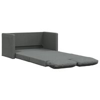 vidaXL Bodensofa mit Schlaffunktion Dunkelgrau 112x174x55 cm Stoff