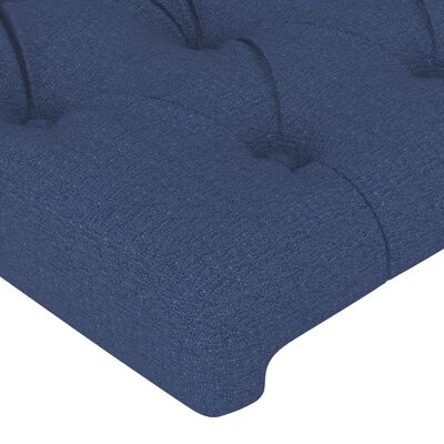 vidaXL Kopfteil Blau 100x7x78/88 cm Stoff