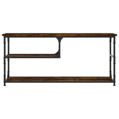 vidaXL TV-Schrank Räuchereiche 103x38x46,5 cm Holzwerkstoff und Stahl