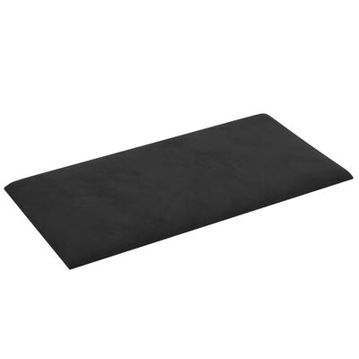 vidaXL Wandpaneele 12 Stk. Schwarz 30x15 cm Samt 0,54 m²