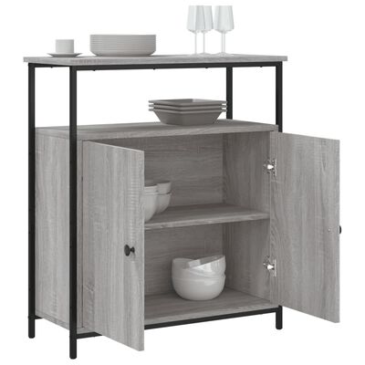 vidaXL Sideboard Grau Sonoma 70x30x80 cm Holzwerkstoff