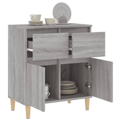 vidaXL Sideboard Grau Sonoma 60x35x70 cm Holzwerkstoff