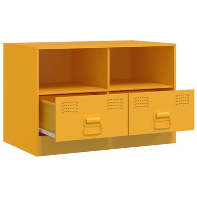 vidaXL TV-Schrank Senfgelb 67x39x44 cm Stahl