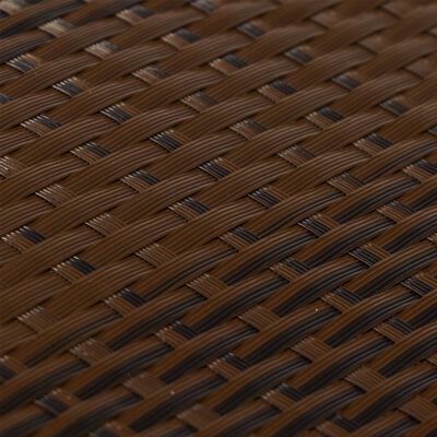 vidaXL Balkon-Sichtschutz Braun und Schwarz 600x100 cm Poly Rattan