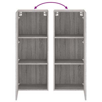 vidaXL TV-Wandschrank Grau Sonoma 40,5x30x102 cm Holzwerkstoff