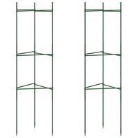 vidaXL Tomatenkäfig 2 Stk. 116 cm Stahl und PP