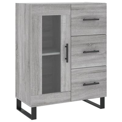 vidaXL Highboard Grau Sonoma 69,5x34x180 cm Holzwerkstoff