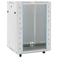 vidaXL 15U Netzwerkschrank 19" IP20 Grau 53x40x80 cm