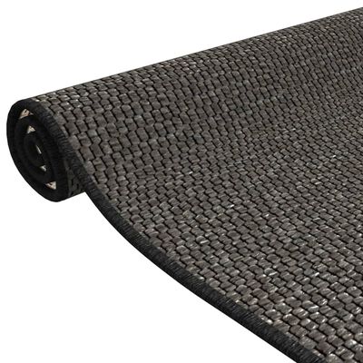 vidaXL Teppichläufer Sisal-Optik Anthrazit 80x150 cm