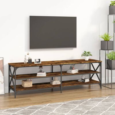 vidaXL TV-Schrank Räuchereiche 160x40x50 cm Holzwerkstoff