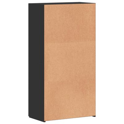 vidaXL Aktenschrank Schwarz 60x32x115 cm Holzwerkstoff