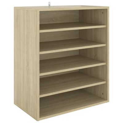 vidaXL Schuhschrank Sonoma-Eiche 60x35x70 cm Holzwerkstoff