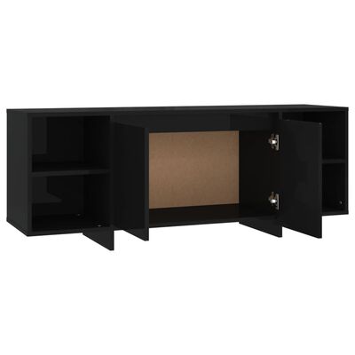 vidaXL TV-Schrank Schwarz 130x35x50 cm Holzwerkstoff