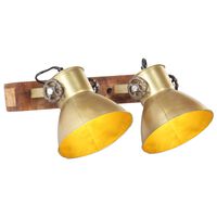 vidaXL Wandlampe Industriestil Messing 45x25 cm E27