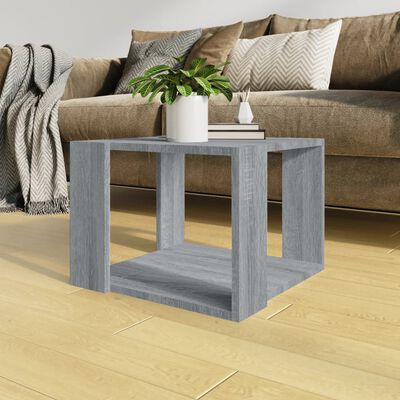 vidaXL Couchtisch Grau Sonoma 40x40x30 cm Holzwerkstoff