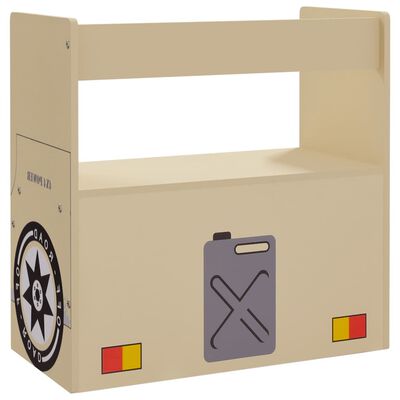 vidaXL 3-tlg. Kindertisch und Stuhl Set Geländewagen-Design MDF