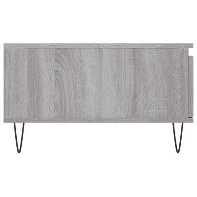 vidaXL Couchtisch Grau Sonoma 90x60x35 cm Holzwerkstoff