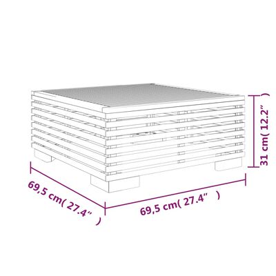 vidaXL 2-tlg. Garten-Lounge-Set Massivholz Teak