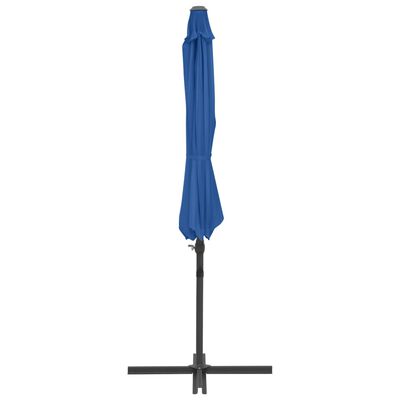 vidaXL Ampelschirm mit Stahl-Mast 300 cm Azurblau