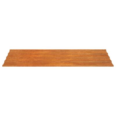 vidaXL Dachplatten 12 Stk. Rostig 80x44 cm Cortenstahl