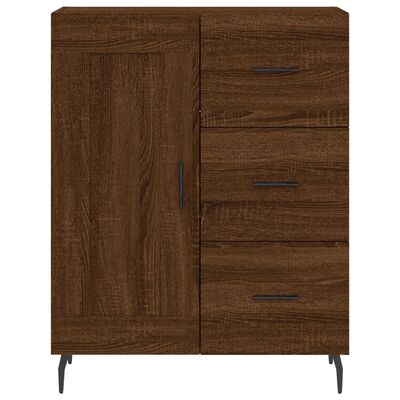 vidaXL Highboard Braun Eichen-Optik 69,5x34x180 cm Holzwerkstoff