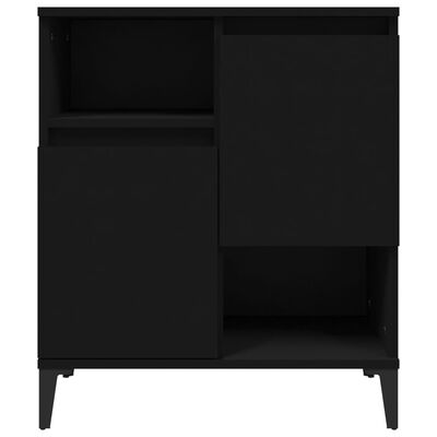 vidaXL Sideboards 2 Stk. Schwarz 60x35x70 cm Holzwerkstoff