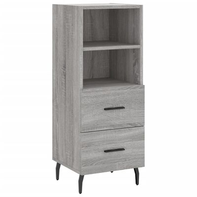 vidaXL Sideboard Grau Sonoma 34,5x34x90 cm Holzwerkstoff