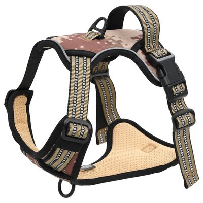 vidaXL Hundegeschirr mit Leine & Halsband Verstellbar Camouflage L