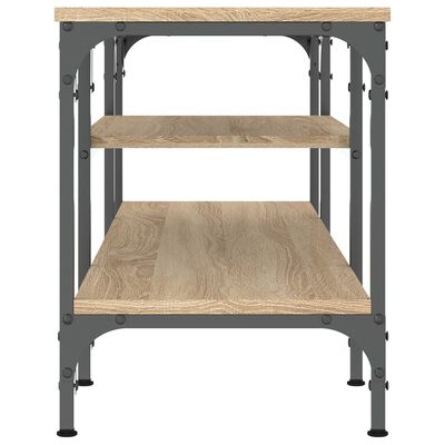 vidaXL TV-Schrank Sonoma-Eiche 121x35x45 cm Holzwerkstoff & Eisen