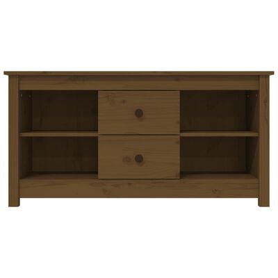 vidaXL TV-Schrank Honigbraun 103x36,5x52 cm Massivholz Kiefer