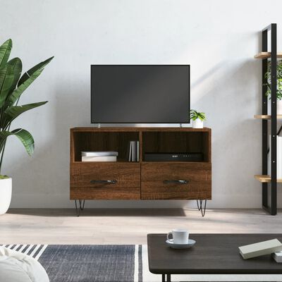 vidaXL TV-Schrank Braun Eichen-Optik 80x36x50 cm Holzwerkstoff