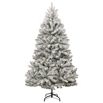 vidaXL Künstlicher Weihnachtsbaum Klappbar 300 LEDs & Kugeln 180 cm