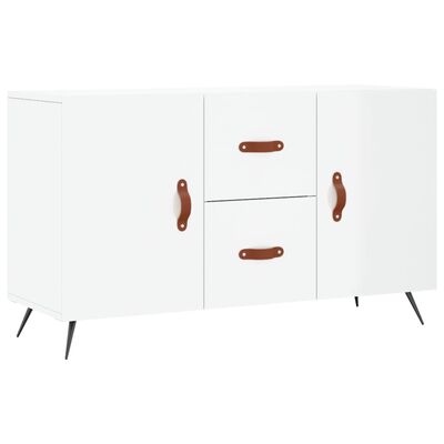 vidaXL Sideboard Hochglanz-Weiß 100x36x60 cm Holzwerkstoff