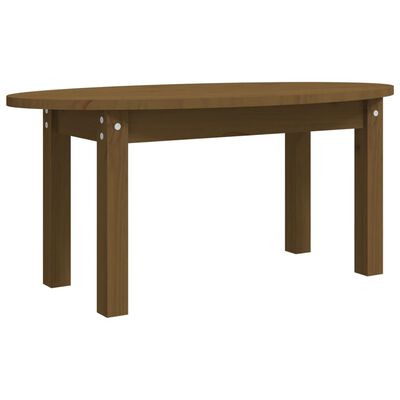 vidaXL Couchtisch Honigbraun 80x40x35 cm Massivholz Kiefer