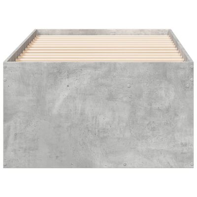 vidaXL Tagesbett mit Schubladen Betongrau 100x200 cm Holzwerkstoff