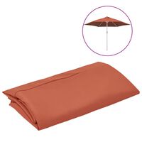 vidaXL Ersatzbezug für Sonnenschirm Terracotta-Rot 300 cm