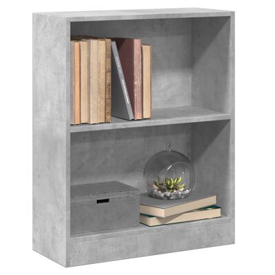 vidaXL Bücherregal Betongrau 60x24x76 cm Holzwerkstoff