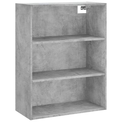 vidaXL Highboard Betongrau 69,5x34x180 cm Holzwerkstoff