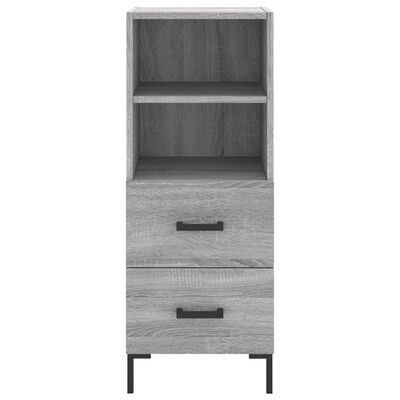 vidaXL Highboard Grau Sonoma 34,5x34x180 cm Holzwerkstoff