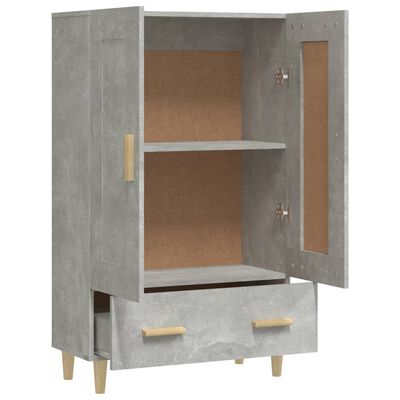 vidaXL Highboard Betongrau 70x31x115 cm Holzwerkstoff