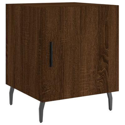 vidaXL Nachttisch Braun Eichen-Optik 40x40x50 cm Holzwerkstoff