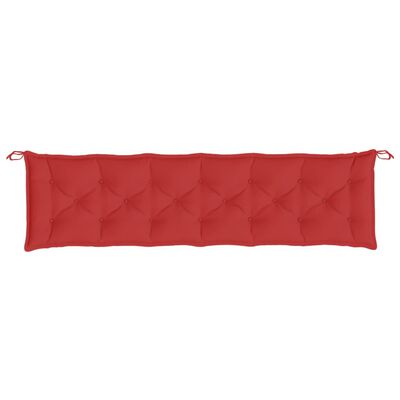 vidaXL Gartenbank-Auflage Rot 200x50x7 cm Oxford-Gewebe