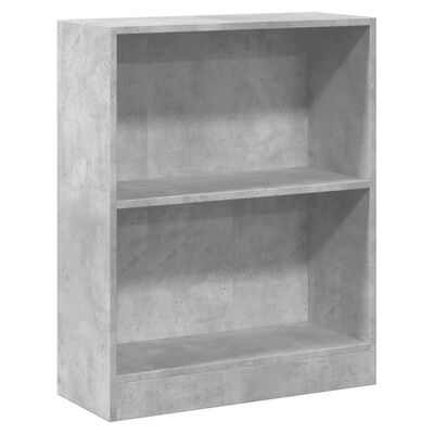 vidaXL Bücherregal Betongrau 60x24x76 cm Holzwerkstoff