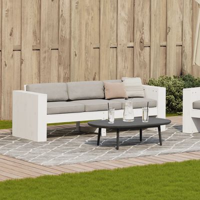 vidaXL Gartensofa 3-Sitzer Weiß 189x60x62 cm Massivholz Kiefer