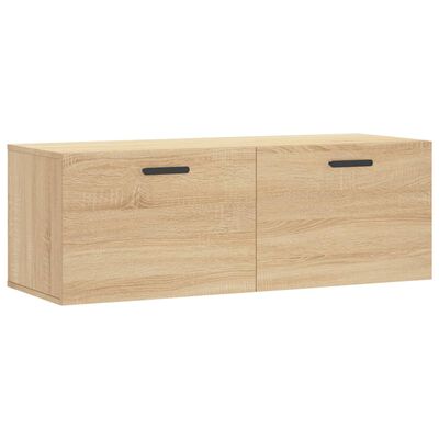 vidaXL Wandschrank Sonoma-Eiche 100x36,5x35 cm Holzwerkstoff