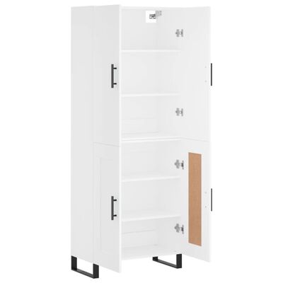 vidaXL Highboard Weiß 69,5x34x180 cm Holzwerkstoff