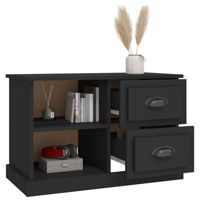 vidaXL TV-Schrank Schwarz 73x35,5x47,5 cm Holzwerkstoff